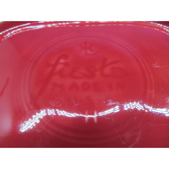 Fiestaware Red Disk Water Pitcher   7 1/4" - Picture 8 of 9